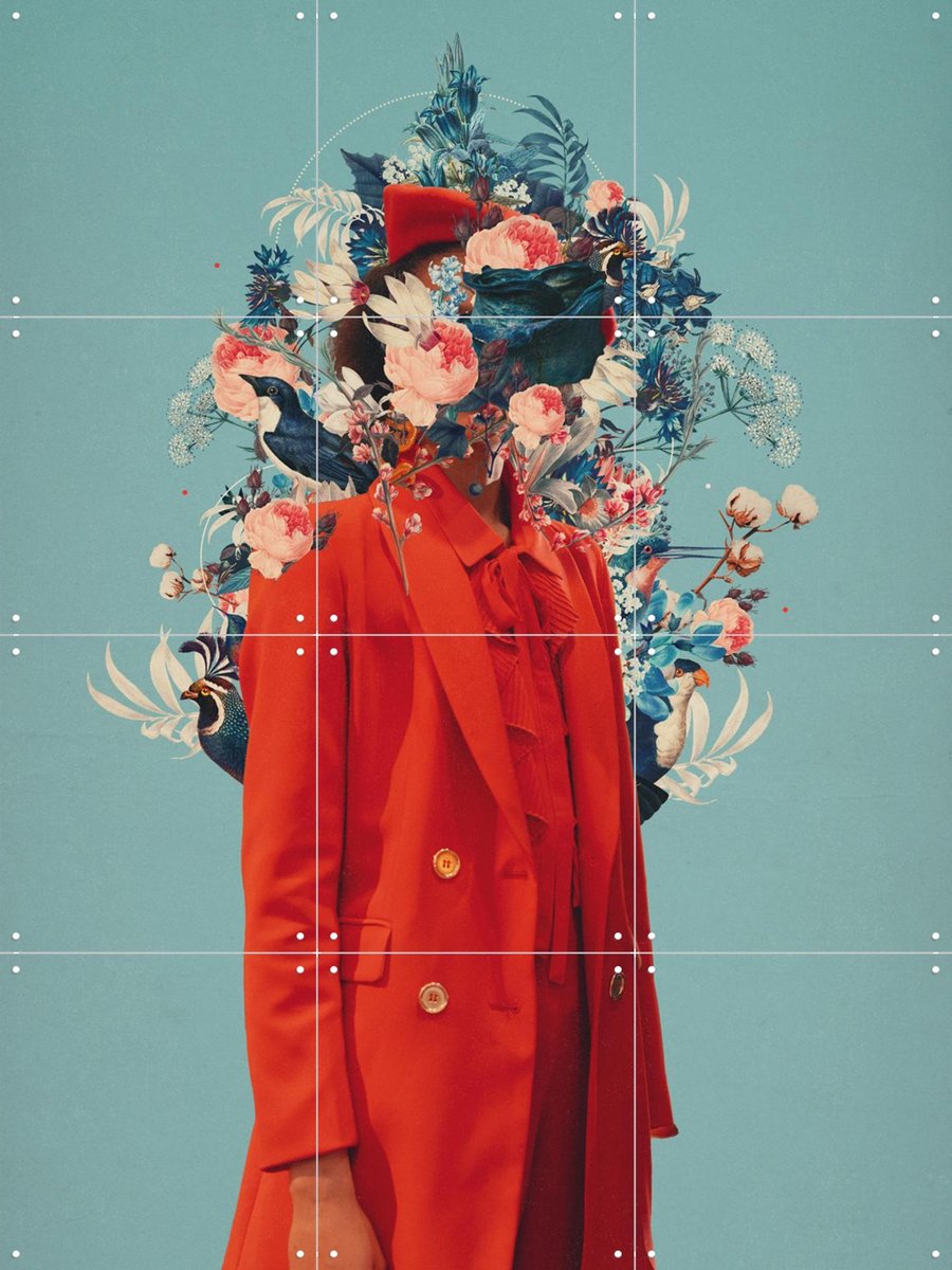 IXXI The Inner beauty of my Insecurities, Frank Moth - 60 x 80 cm - Gratis ophangtool - Grote wanddecoratie en posters - Grafisch Ontwerp, Collage