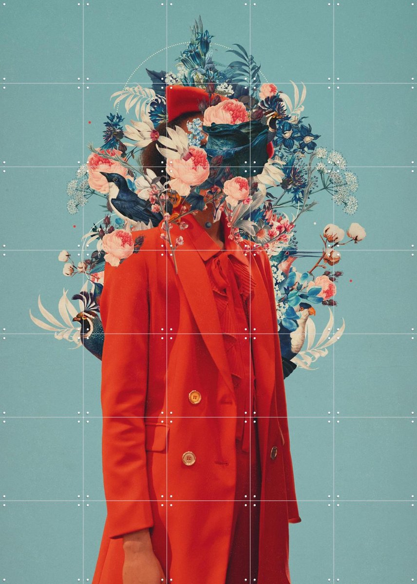 IXXI The Inner beauty of my Insecurities, Frank Moth - 100 x 140 cm - Gratis ophangtool - Grote wanddecoratie en posters - Grafisch Ontwerp, Collage