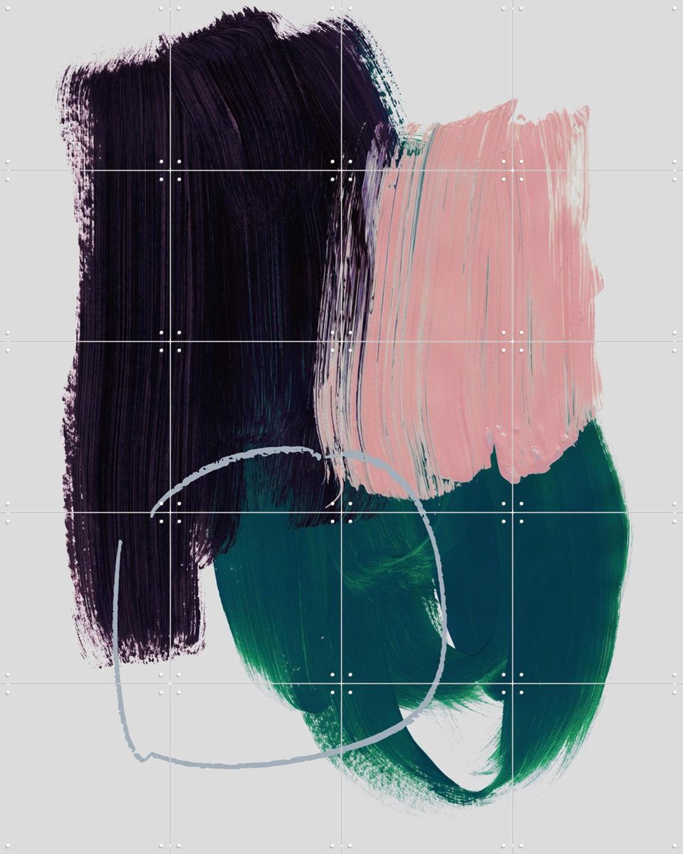 IXXI Abstract Brush Strokes 10, Mareike Böhmer - 80 x 100 cm - Gratis ophangtool - Grote wanddecoratie en posters - Kwaststreken, Abstract, Woonkamer
