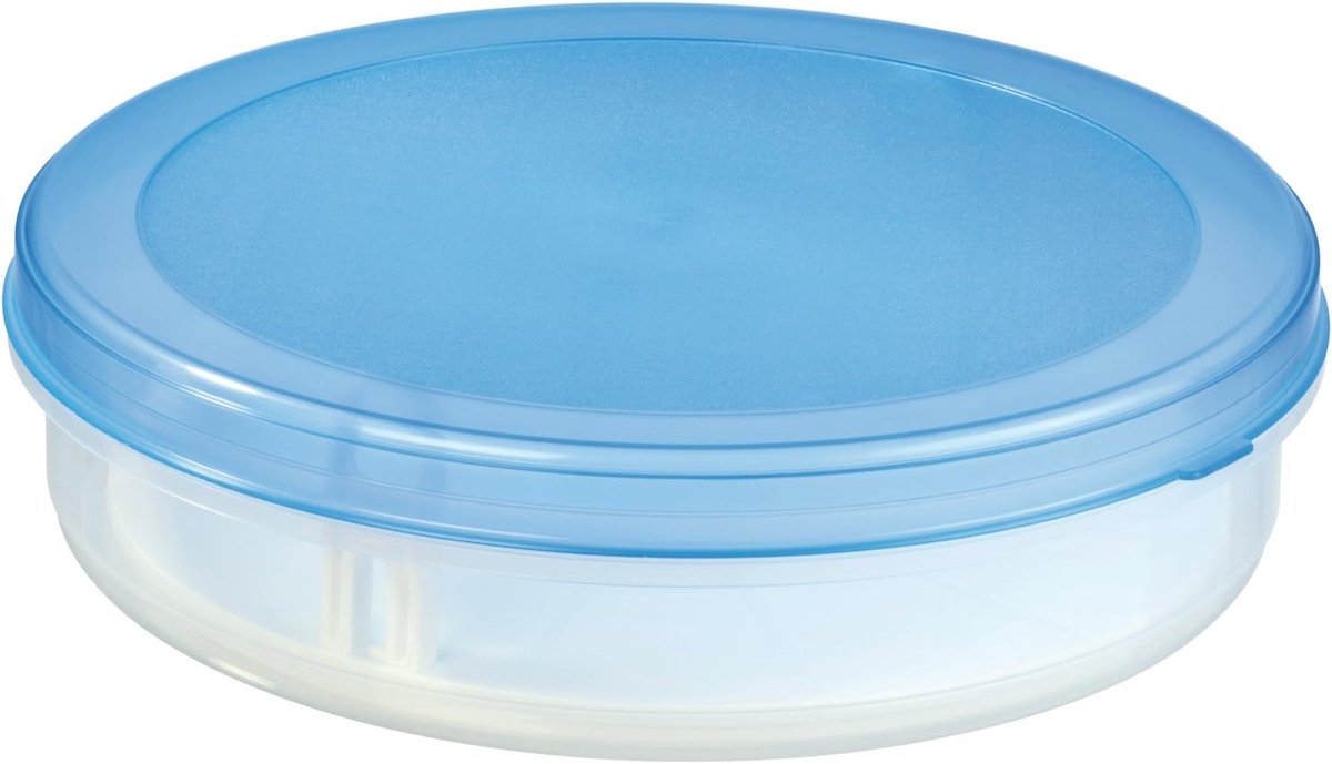 Transparante Flan Box met Lift voor Koelkast en Magnetron - Stapelbare Bewaardoos