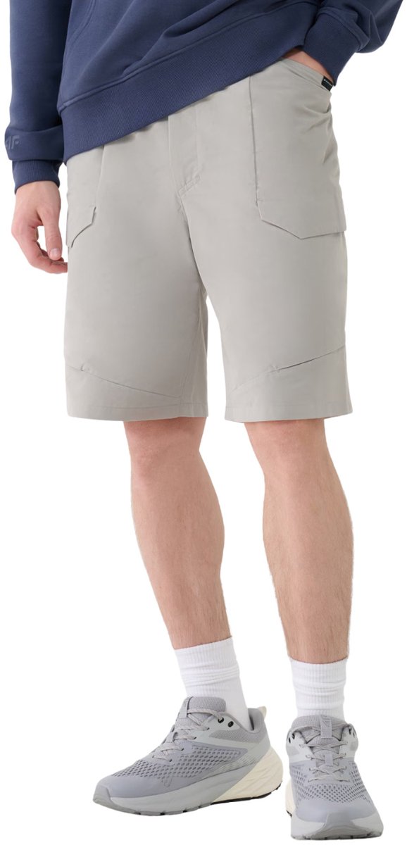 4F M527 Heren Short Warm Lichtgrijs - Maat S