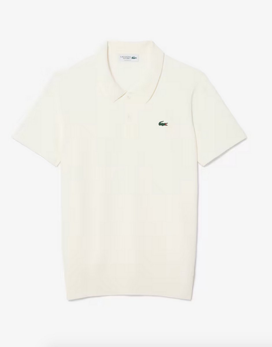 LACOSTE GOLFSWEATER MET KORTE MOUW EN POLOKRAAG -4 Wit