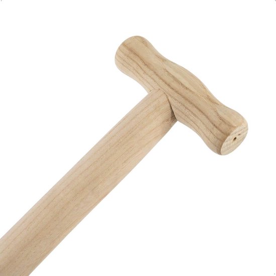 Stevige Houten Spade Steel 90 cm Recht met T-Greephandvat - Geschikt voor Metalen Schacht — afbeelding 3