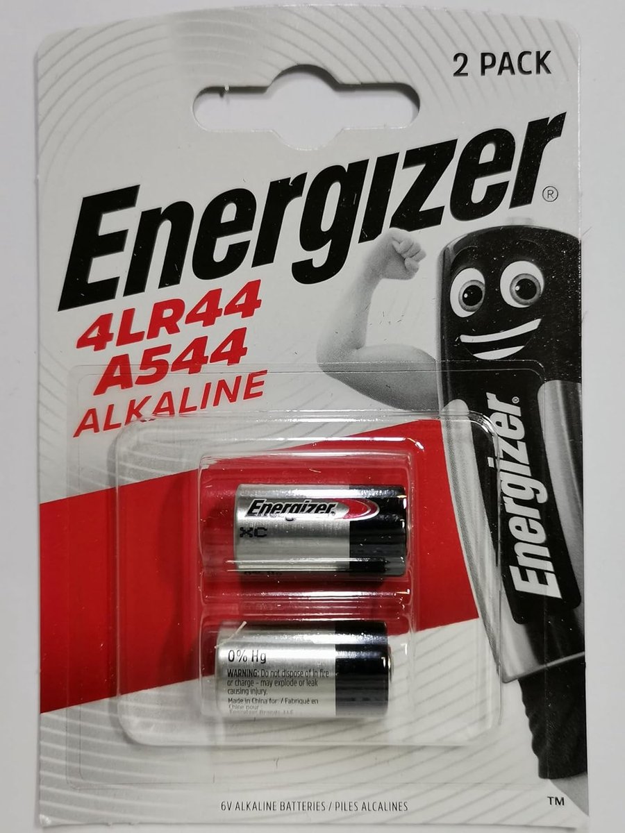 Alkalische Special Batterij 4LR44 544 6 Volt - 2 Stuks