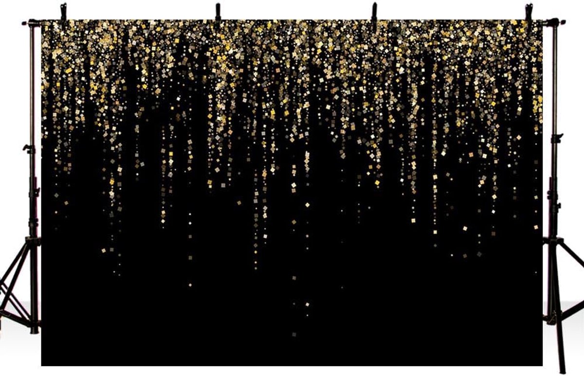 7x5ft Gouden Pailletten Achtergrond - Foto Studio Decoratie voor Feesten en Bruiloften