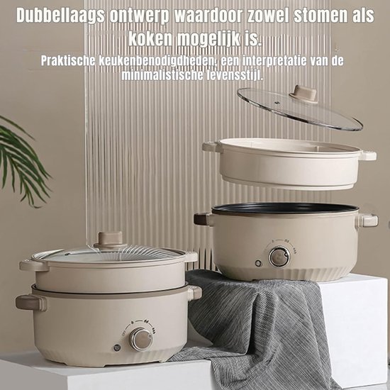 Florixa® Hotpot Electrisch - Hotpot - beige - 30 x 30 x 21 — afbeelding 5