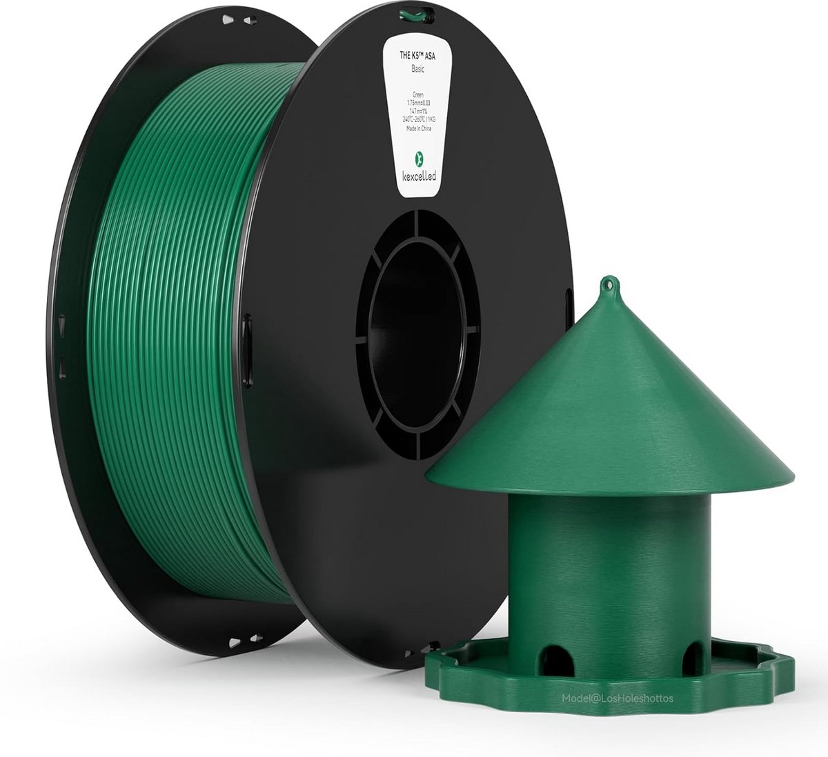 ASA 3D Printer Filament 1.75mm Groen Weerbestendig 1kg