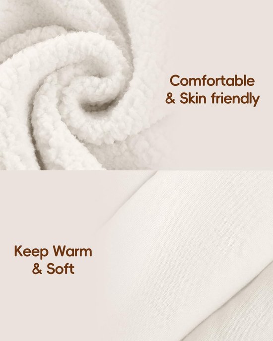 Warm Fleece Snowsuit met Capuchon en Voetjes voor Baby's (0-18 Maanden) — afbeelding 2