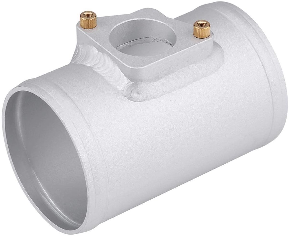 Luchtstroom Adapter - Luchtinlaat Meter Basis - Motor Tuning - Hoge Kwaliteit Aluminium - 63 70 76 83mm - Zilver