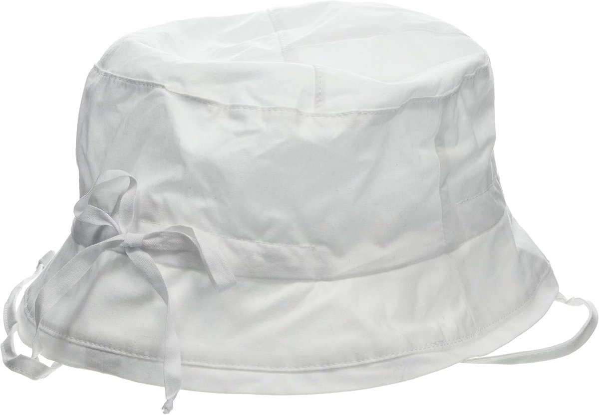 Baby Meisjesmuts - Zonnehoed Kinder - Bescherming Zomer - Ademend Materiaal - Maat 53 - Wit