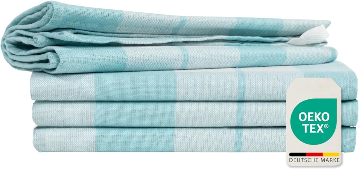Set van 4 Keukendoeken 50x70 cm - 100% Katoen - Super Absorberende Dweilen en Theedoeken