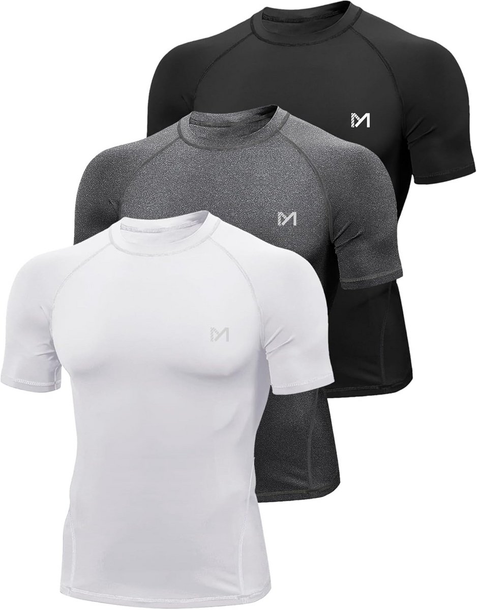 Compressie T-Shirt Lange Mouwen voor Heren - Ademend Sportshirt voor Fitness en Hardlopen