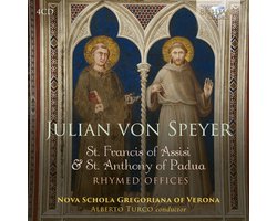 Nova Schola Gregoriana & Gennaro Becchimanzi - Von Speyer: St. Francis Of Assisi & St. Anthony Of Padua, Rhymed Offices (4 CD)