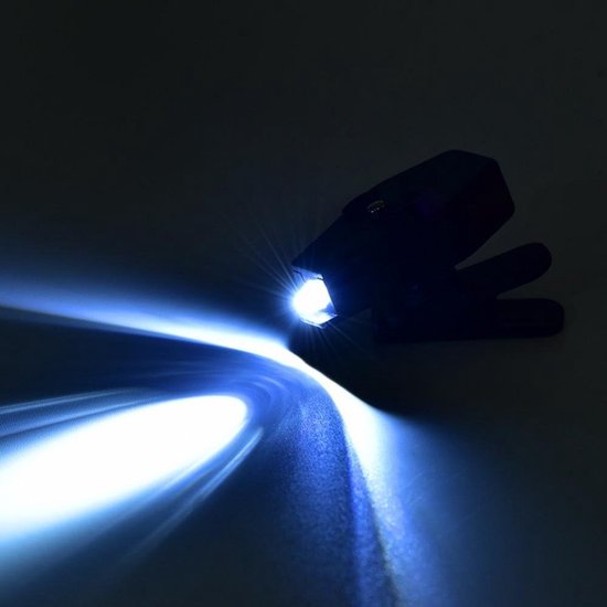 Oplaadbare LED Clip-On Brilverlichting voor Lezen in het Donker van Merkloos — afbeelding 3