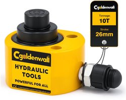 Ultradunne 10T Driesectie Hydraulische Hefcilinder met 26 mm Slag voor Constructie