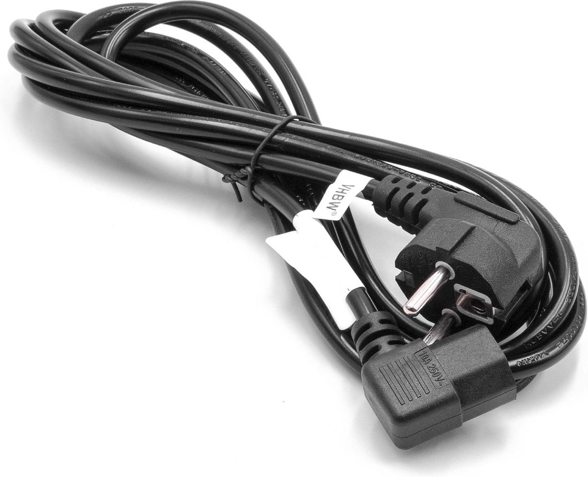 3 Meter Stroomkabel met Rechte C13 Aansluiting voor PC, Monitor en Printer