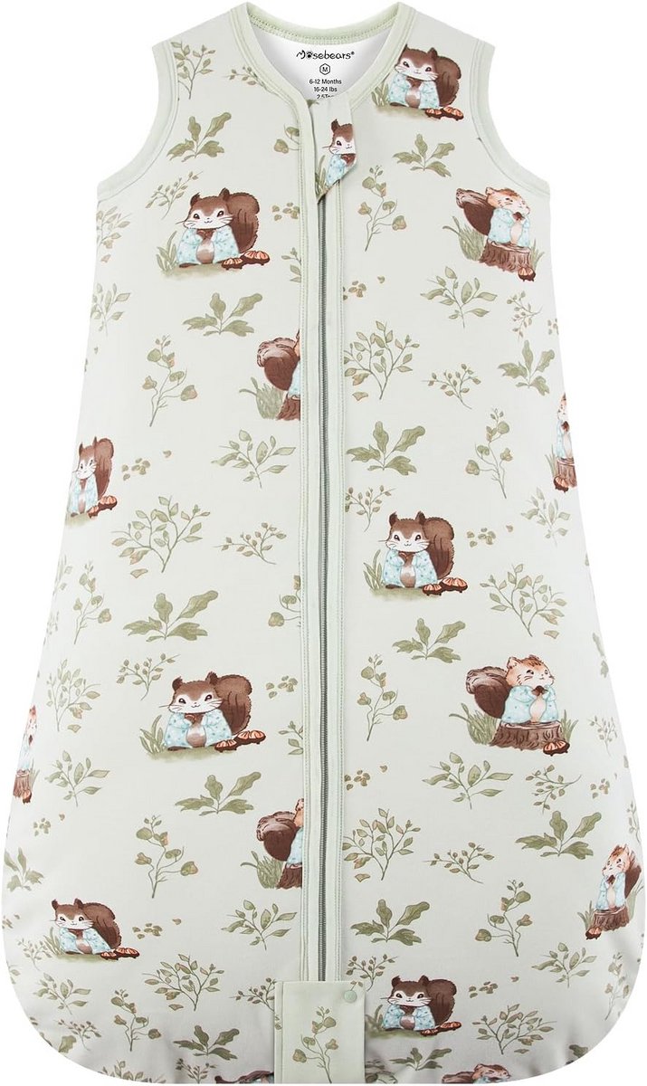 Winterslaapzak Baby 2,5 TOG Ademend 100% Katoen voor 6-12 Maanden