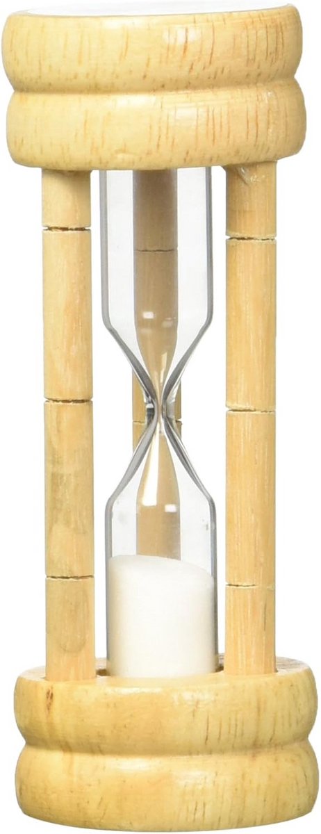 Klassieke Zandloper Eiertimer van Hout voor 3 Minuten