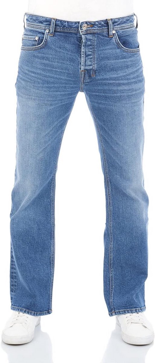 Bootcut Jeans voor Heren met Knoopsluiting en Katoenstretch