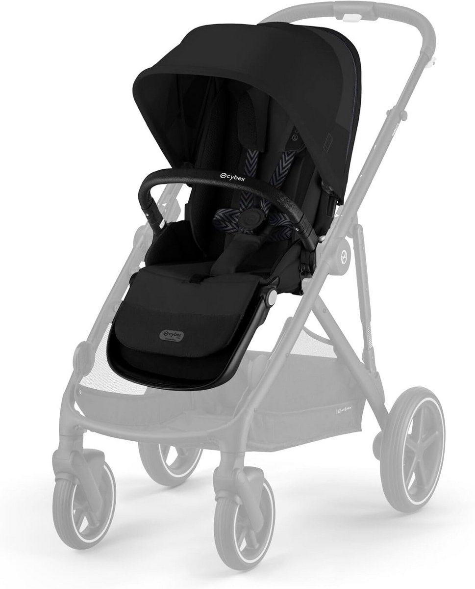Wagenzit voor Kinderwagen, Geschikt Vanaf Geboorte tot 4 Jaar, Zwart