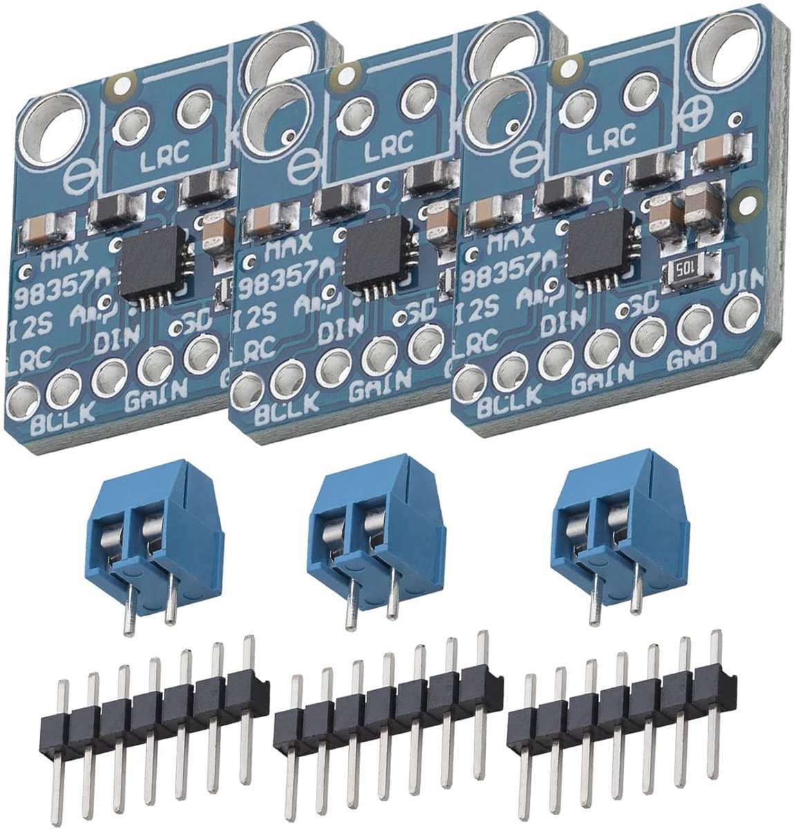 3x I2S 3W Class D Audio Versterker Breakout Module voor Raspberry Pi en Arduino