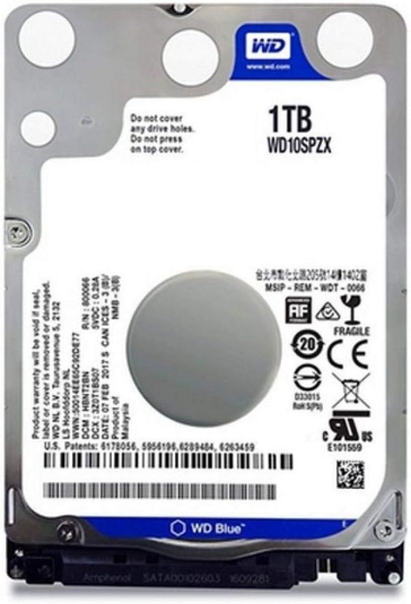 Interne Harde Schijf 1TB 2.5 inch SATA voor Laptop en PC