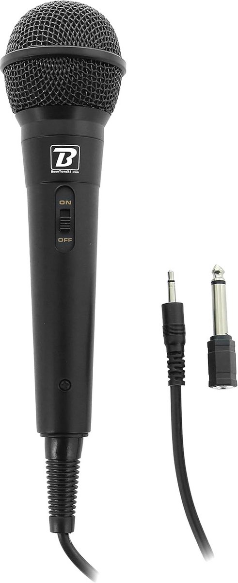 Bedrade Microfoon voor Karaoke en Stem met Jack Adapter en Aan/Uit Schakelaar
