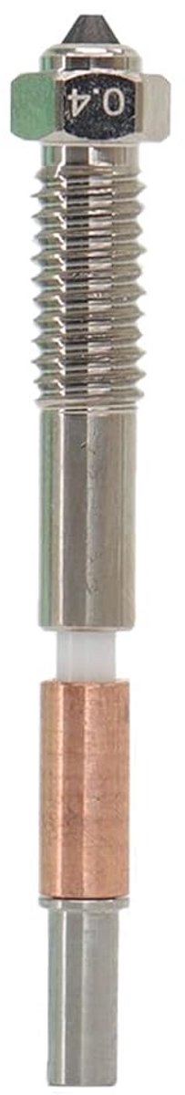 2x Bimetaal 0.4mm Extrusie Nozzles 3D Printer - Hoge Precisie Printkop