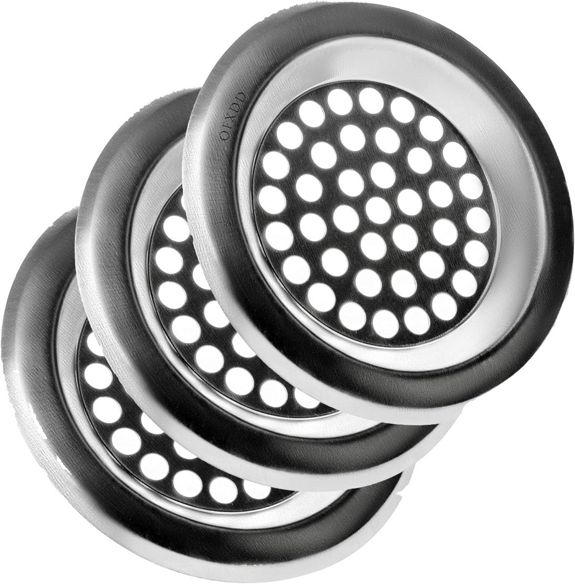 Set van 3 RVS Haarvanger voor Bad en Doucheafvoer (7.6 cm)