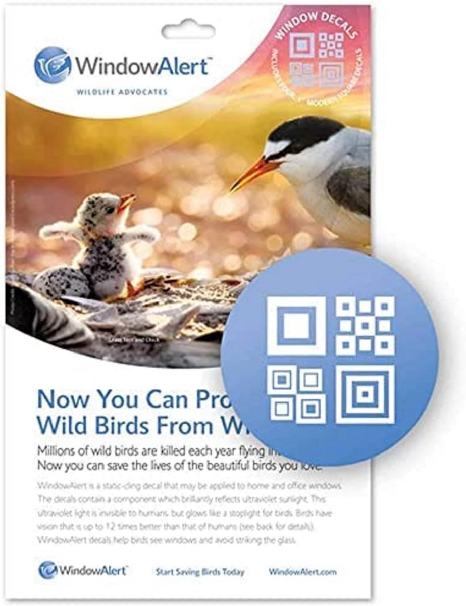 Vierkante Raamstickers Voor Vogelbotsing Preventie UV Reflecterend
