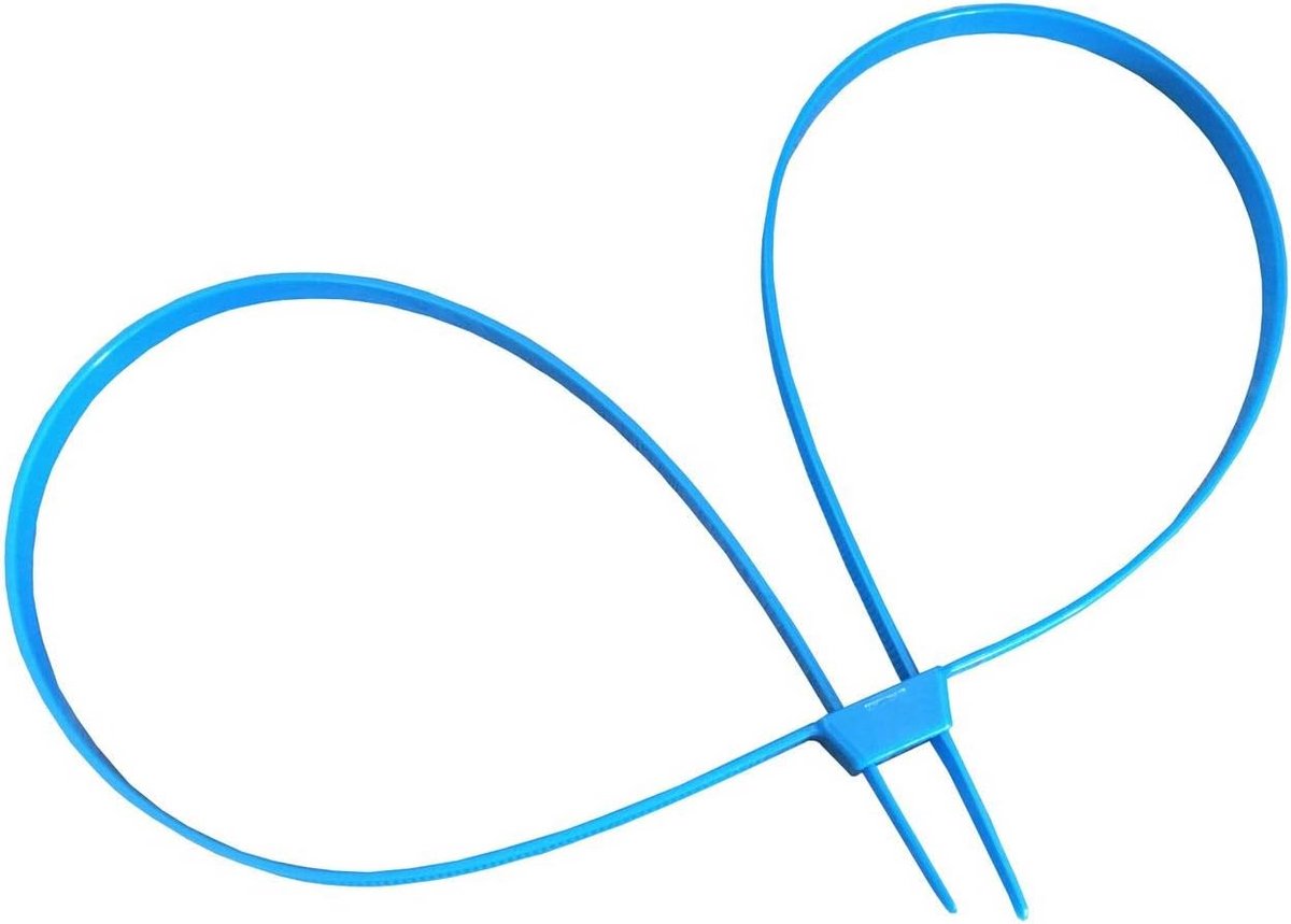 Sterke Kabelbinder Blauw 90cm voor Handboeien of Bundelen