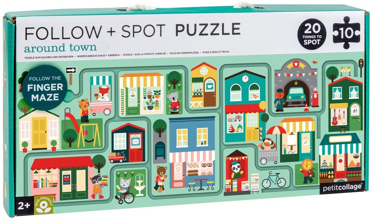 Petit Collage Puzzel & Spel Stad 10 Stuks