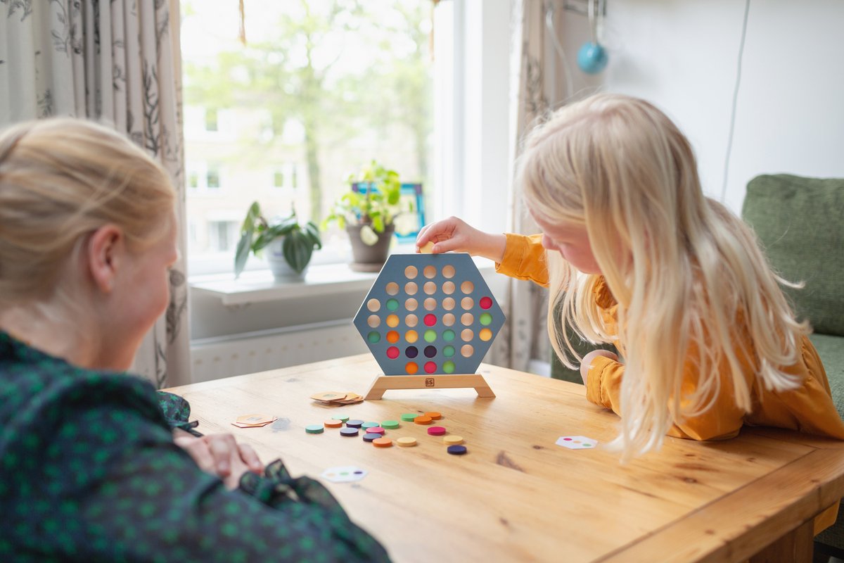 BS Toys Bordspel 3 bij Elkaar - Educatief Speelgoed - Vanaf 6 Jaar - 2 tot 4 Spelers - Cadeau kind — cadeau in Spellen & Speelgoed - foto 6