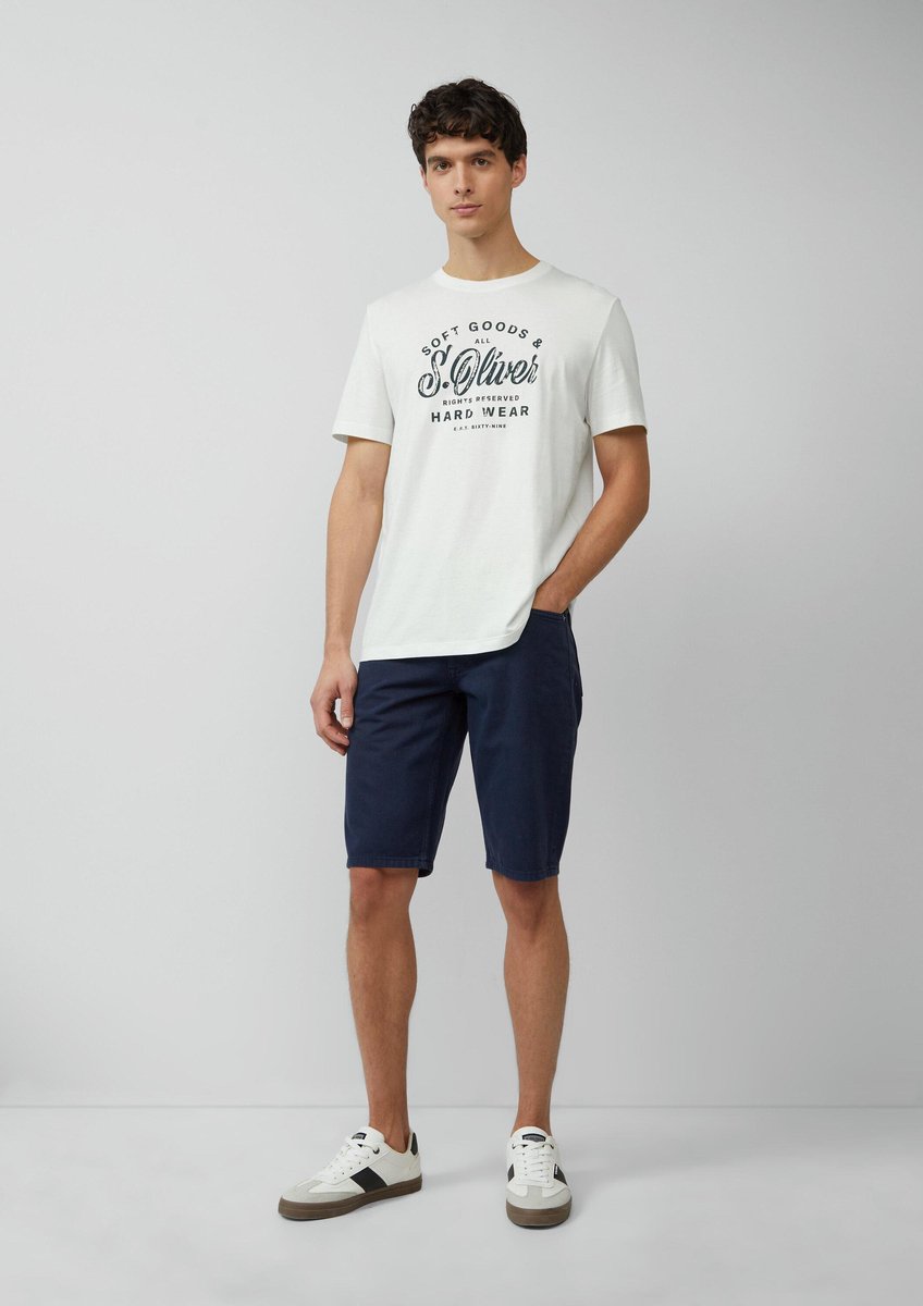 Bermuda jeans / regular fit / mid rise