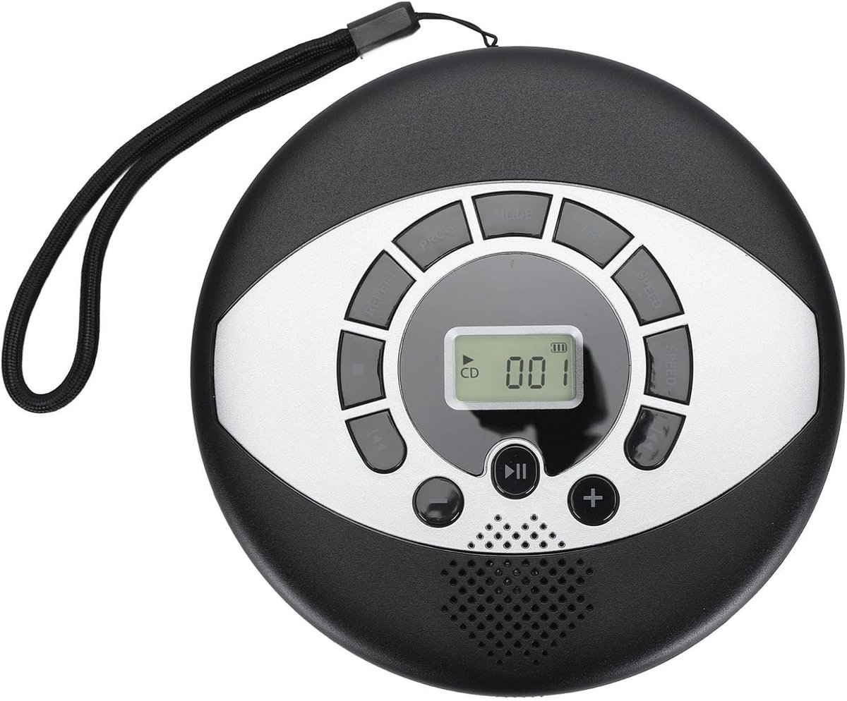 Draagbare Oplaadbare CD Speler met Ingebouwde Speaker en Anti-Skip