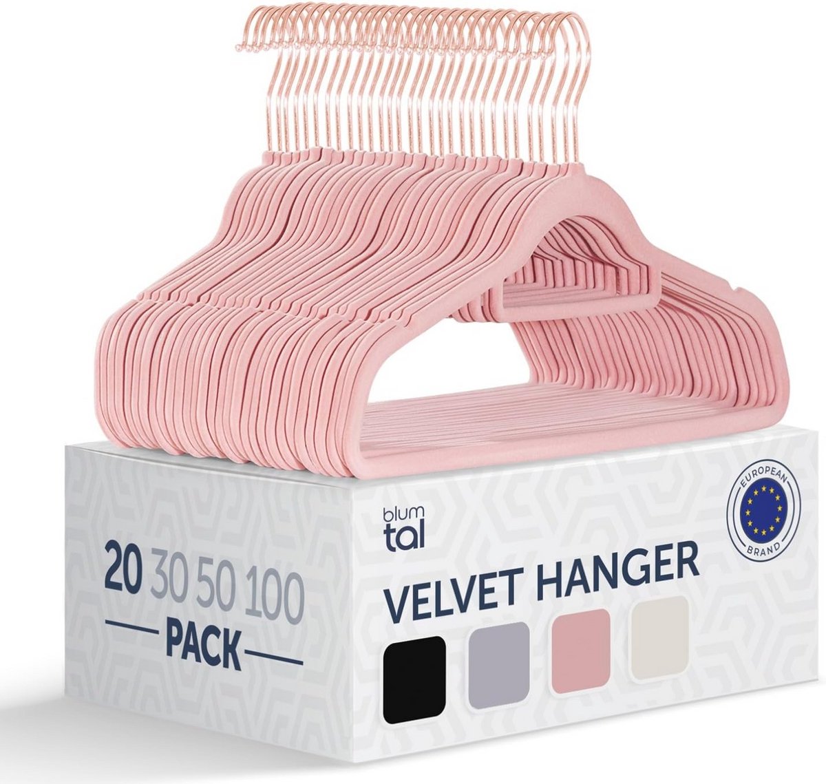 Set van 20 Fluweel Kledinghangers - Anti-slip & Ruimtebesparend - Draaibaar