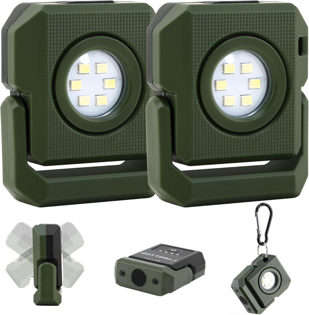 Oplaadbare Mini LED Werklamp met Magneet en Draaibare Basis