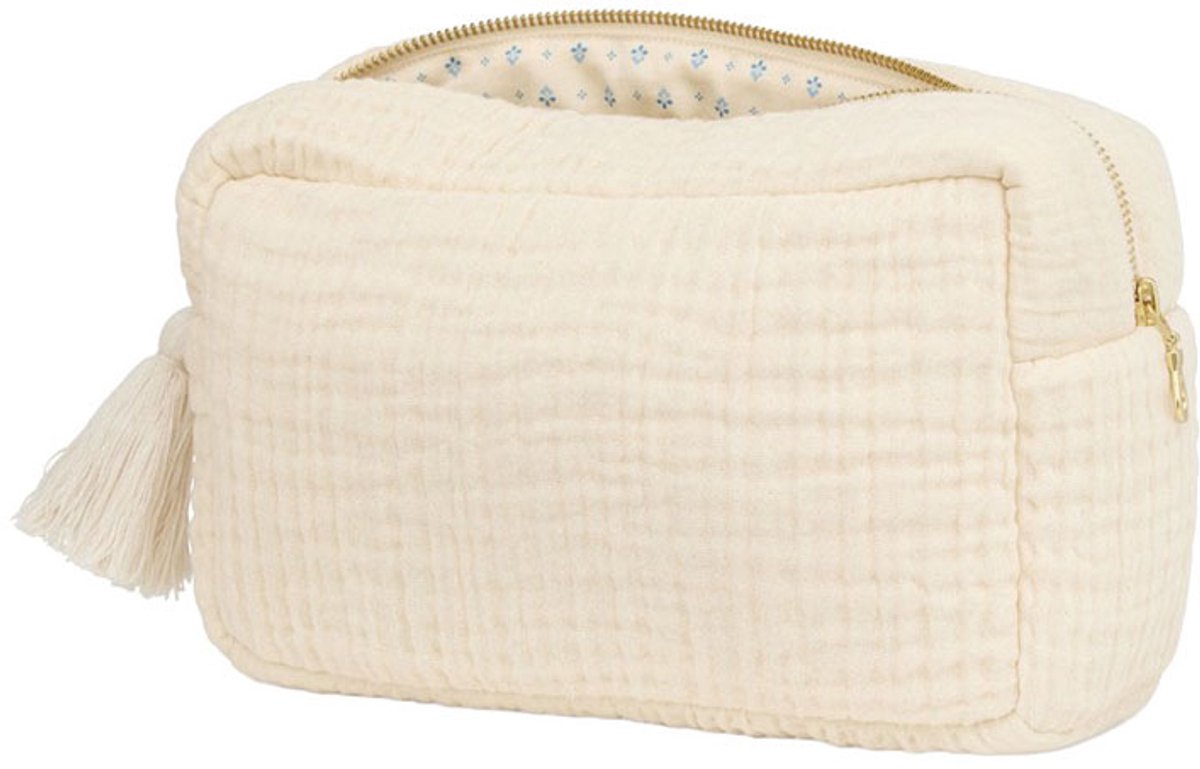Cam Cam Copenhagen Toilettas - Antique White/Capri - 25 x 15 x 10 cm