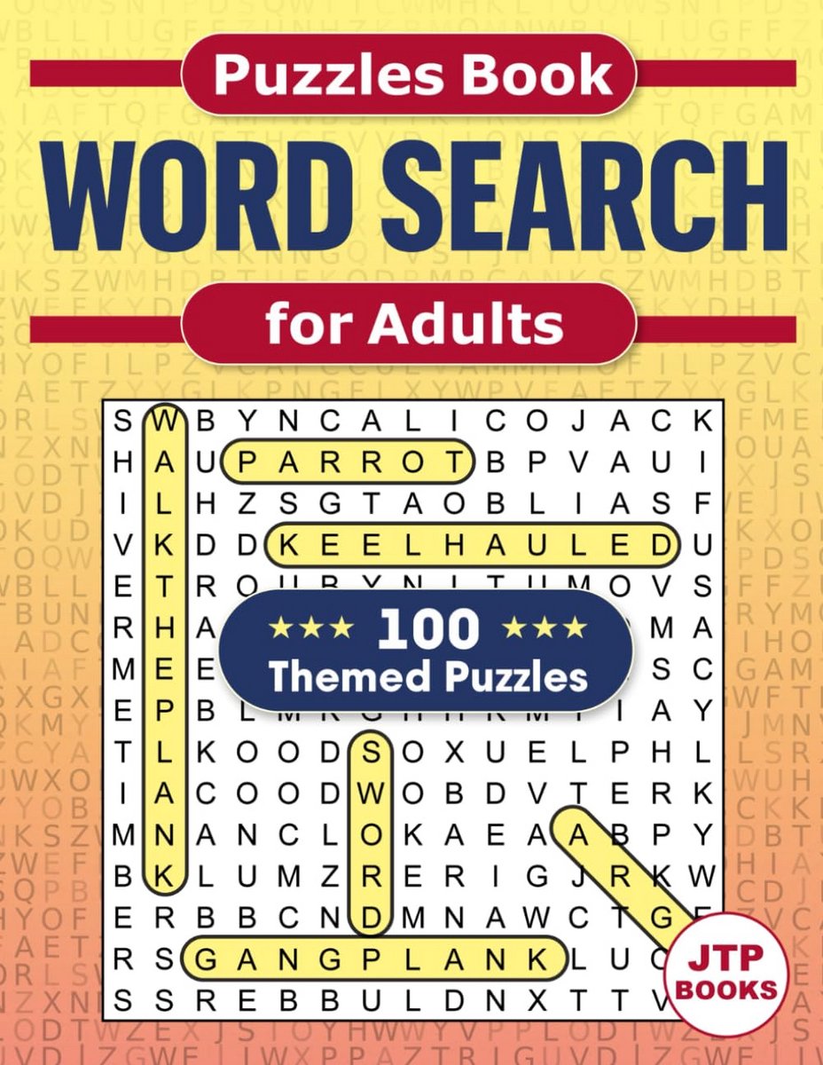 Grote Woordzoeker Puzzels voor Volwassenen - 100 Thema Puzzels met Oplossingen