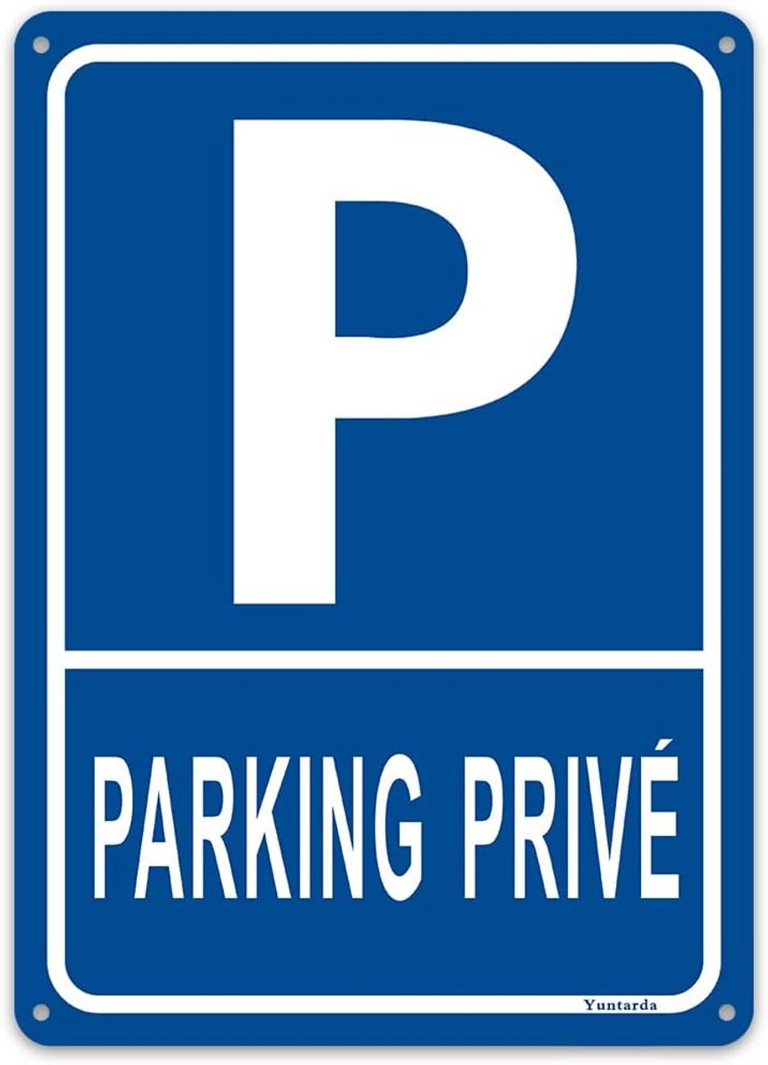 Prive Parkeerplaats Bord Aluminium Weerbestendig