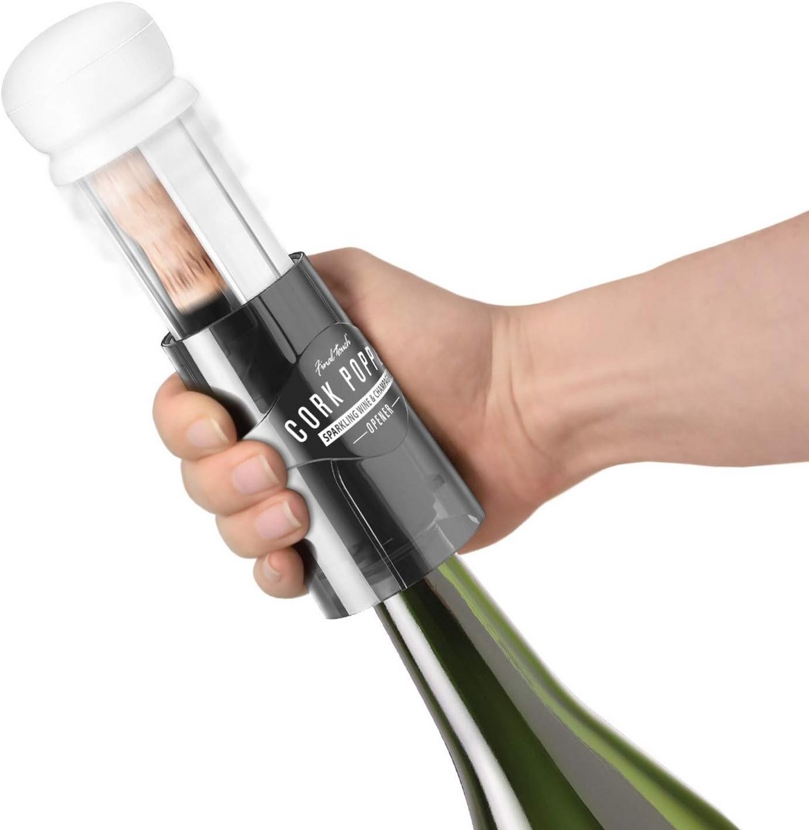 Champagneopener met Telescopische Veiligheidsdop