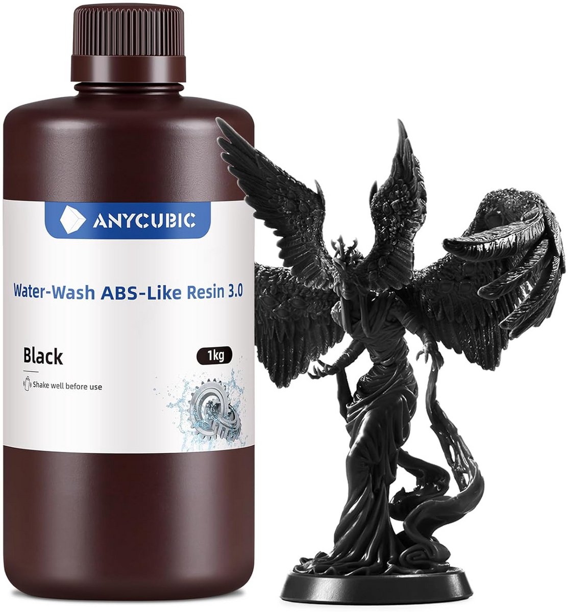 UV Hars voor 3D Printer Waterwasbaar ABS-achtig Zwart