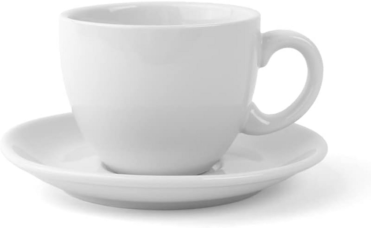 Mokkaservice Set Espressokopers Wit 2 Stuks Porselein