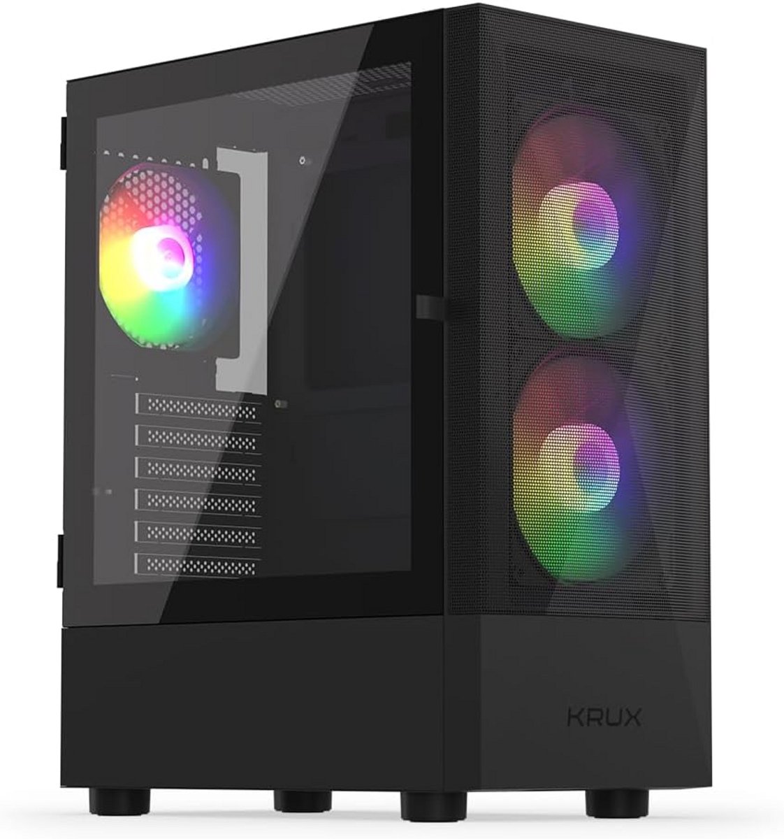 ATX PC Kast met 3x ARGB Ventilator (2x 140mm, 1x 120mm) Midi/Full Tower
