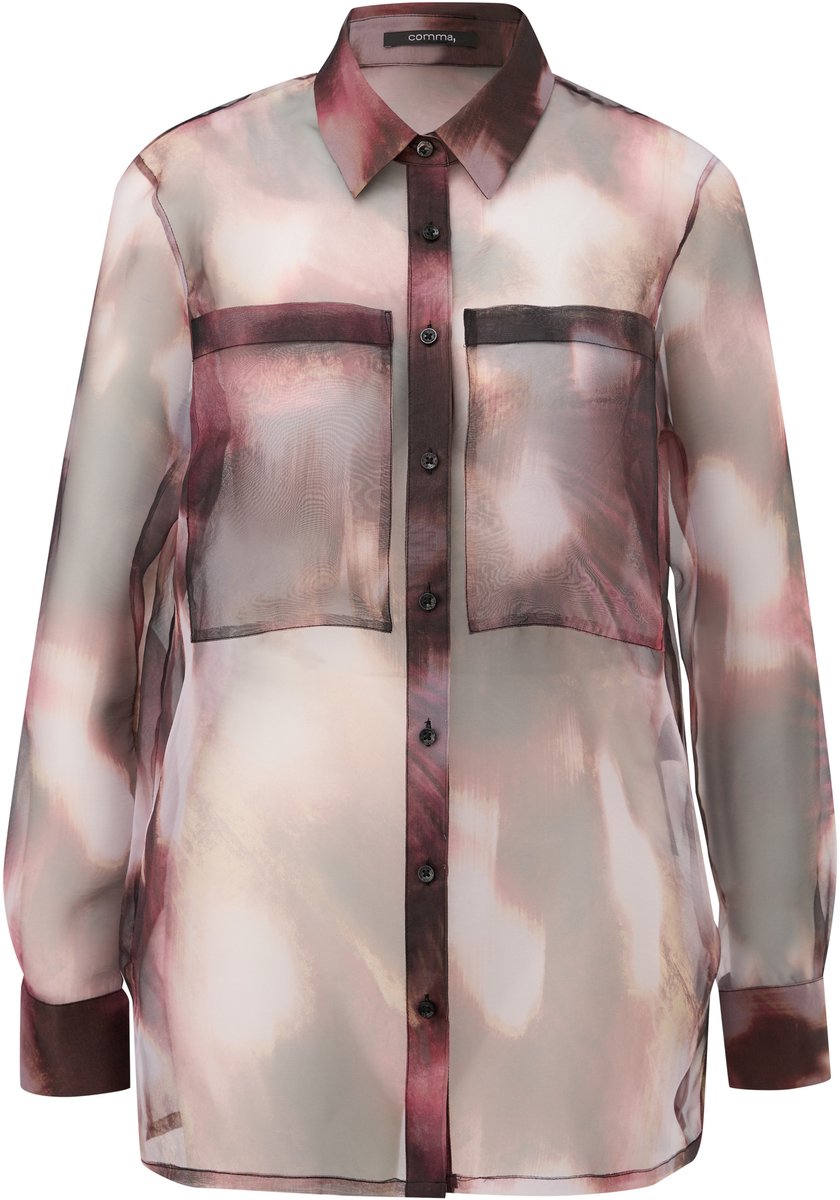 comma - female - Sheer organza overhemd blouse