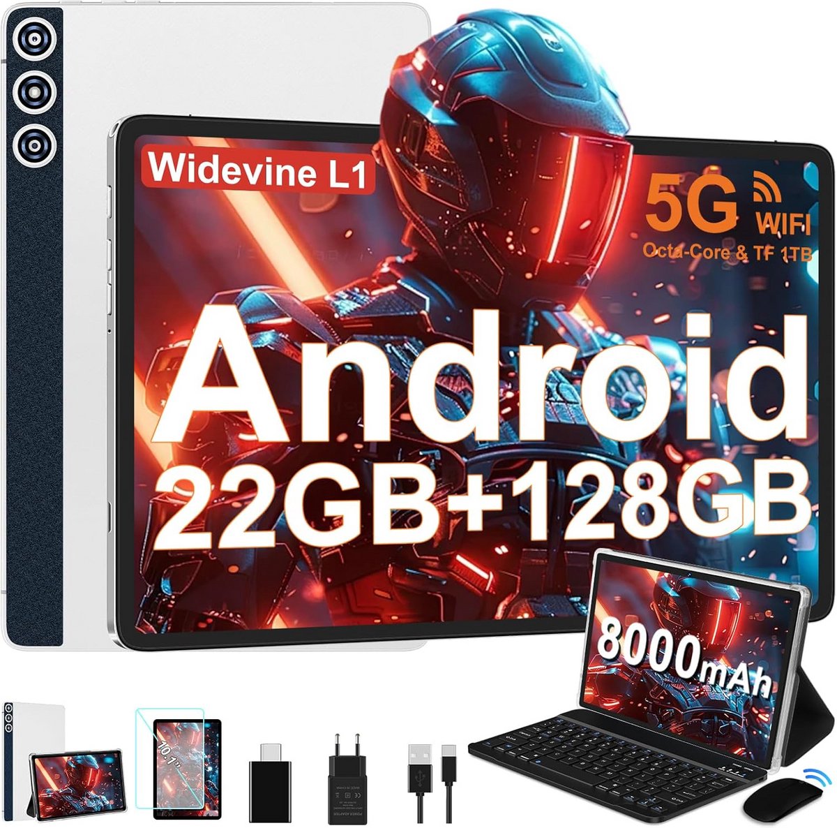 11 inch 2-in-1 Android Tablet met Toetsenbord en Muis