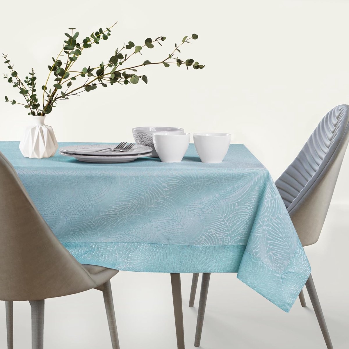 Waterafstotend Tafelkleed Linnenlook Hemelsblauw Kwaliteit en Gemak
