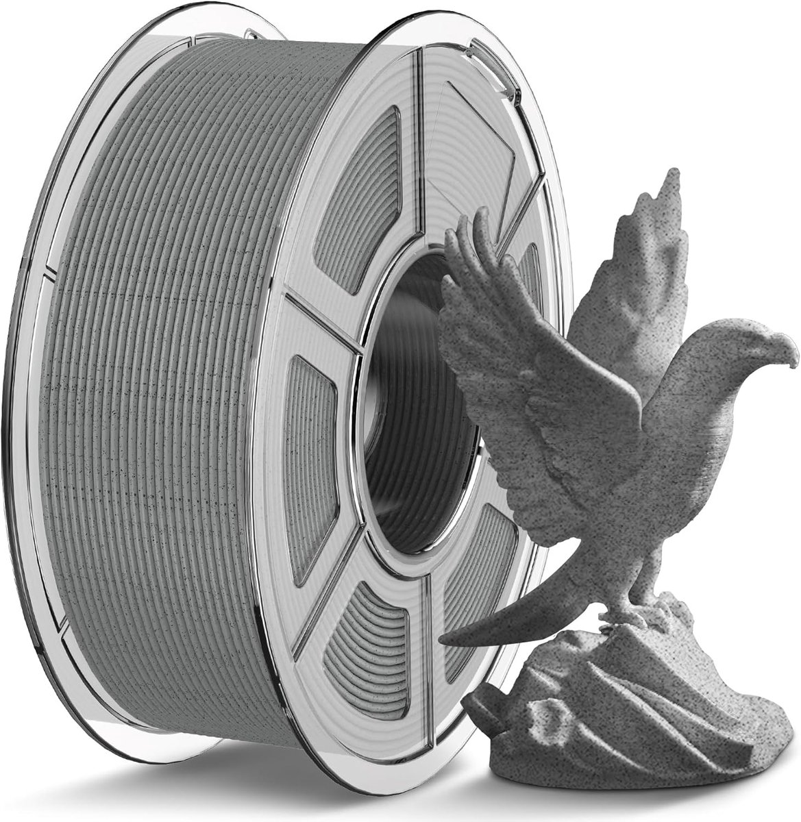 3D Print Materiaal - PLA Filament - Hogesnelheidsdruk - Marmer Uiterlijk - 1.75 mm - Grijs