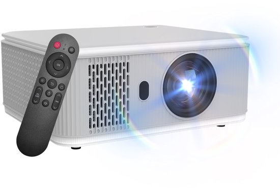 Hotlight Full HD Beamer 1920x1080P 50000 Lumen WiFi 6 Bluetooth 5.4 Home Cinema Projector Grijs