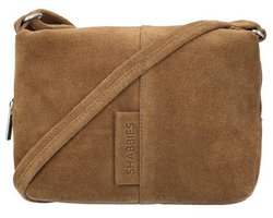 Shabbies Amsterdam Kleine Crossbodytas / Schoudertas Dames - Leer - Saar - Cognac